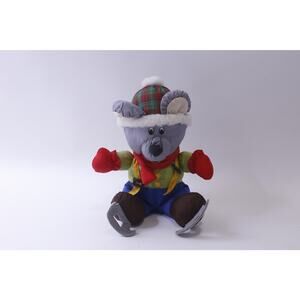 Ice Skating Mouse, Small Plush, Trendmasters, 1993, Vintage, ~ 241211-WH M-17-11